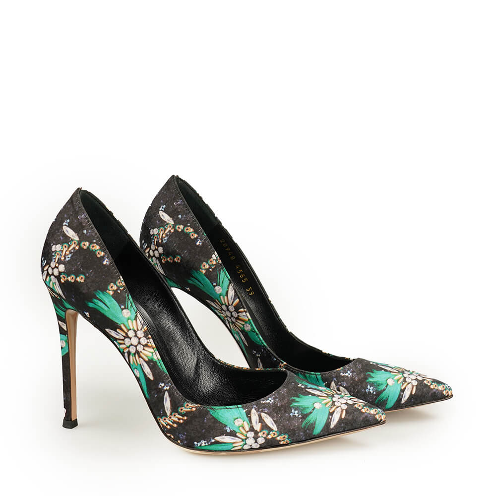 Gianvito Rossi - Gianvito Rossi x Mary Katrantzou Floral Print Pumps 